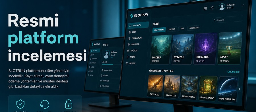 Slotrun resmi platform inceleme kapak görseli